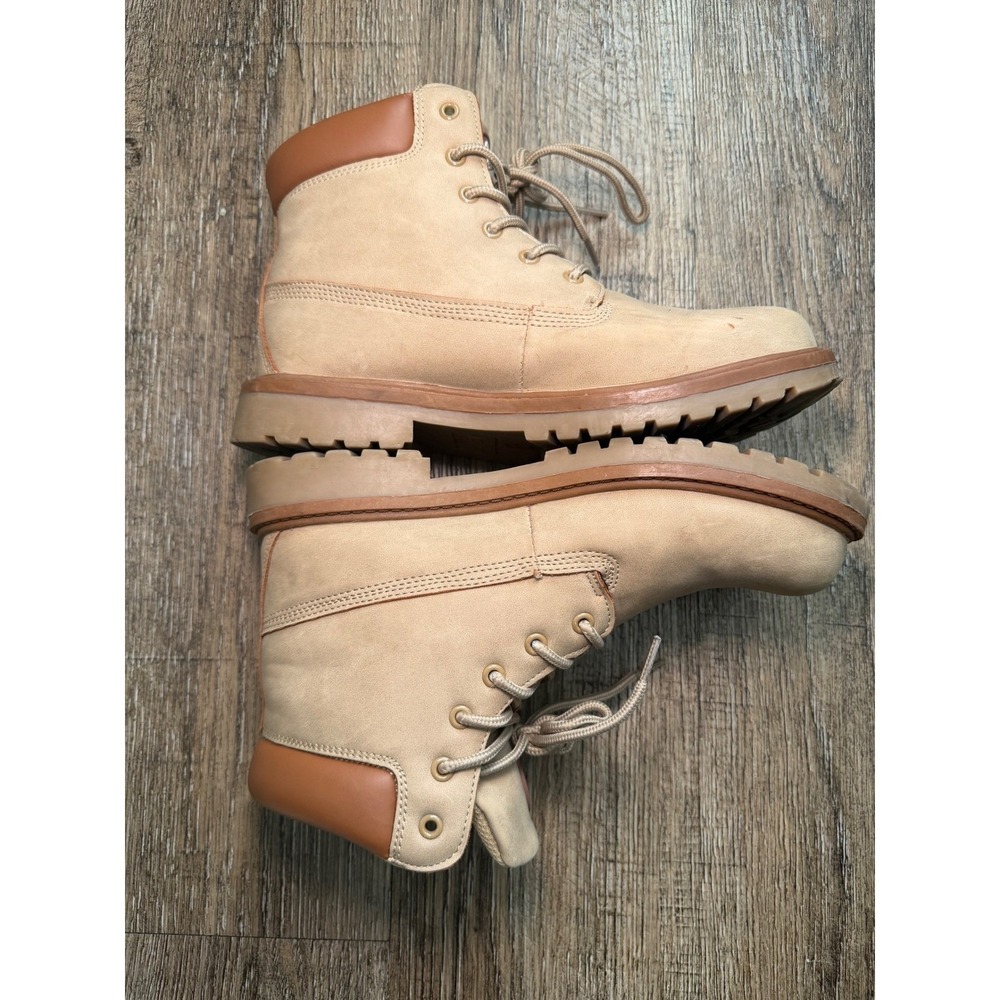 K-Swiss Womens 9FS05231โ Tan Ankle Work Boots Size 8 Padded Collar Lug Sole - Picture 7 of 9